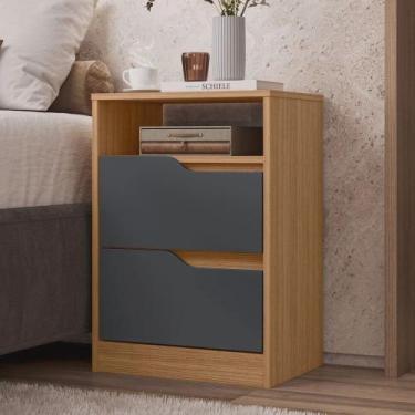 Imagem de Mesa de Cabeceira 2 Gavetas sem Pés Sole - Albatroz - Móveis Albatroz,