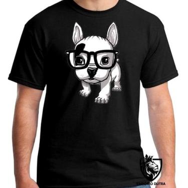 Imagem de Camiseta Cachorro Nerd Blusa criança infantil juvenil adulto camisa to