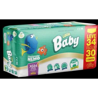 Imagem de Fralda little baby nemo mega xg 34 unidades - ccm