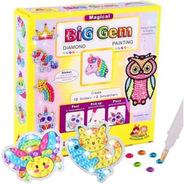 Imagem de Kit Adesivo Colorir Aplique Strass Diamante Stockers Big Gem, Pitando 
