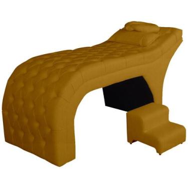 Imagem de Maca Estética Isis Tecido Veludo Extensão de Cílios Salão de beleza - 