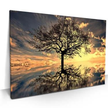 Imagem de Quadro Decorativo Arvore da vida Entardecer 90x60 Grande - IQ Quadros