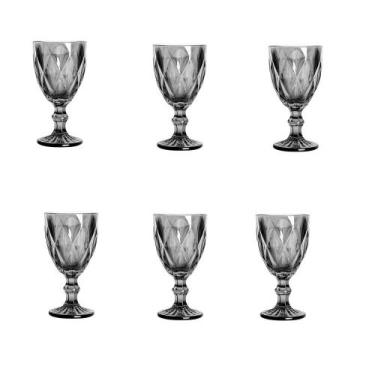 Imagem de Conjunto de 6 taças Black vidro 300 ml - TUUT