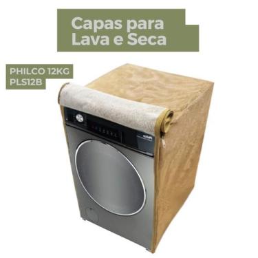 Imagem de Capa lava e seca philco 12kg pls12b impermeável flex - Capas Flex, BEG