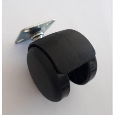 Imagem de Rodizio giratório para móveis roda de nylon placa 38x38 s90 c mf até 4