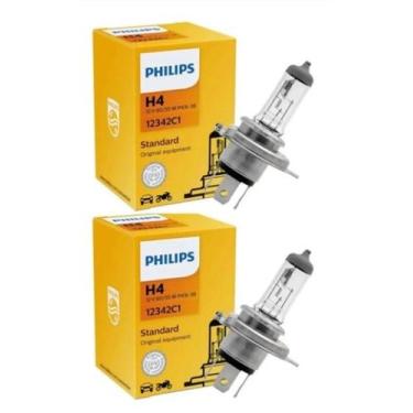 Imagem de Par Lâmpada Philips Halogena H4 12v 60w/55w Standard 12342c1
