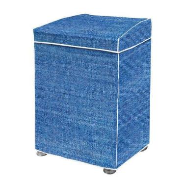Imagem de Capa De Máquina De Lavar Estampa Jeans - P - Vida Pratika, Única