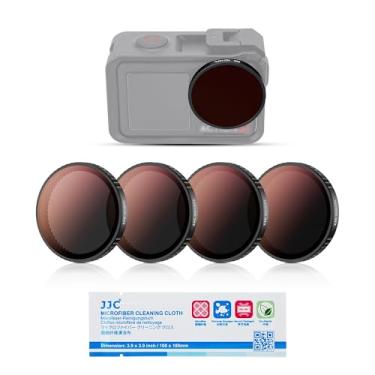 Imagem de JJC Kit de filtros ND8/PL ND16/PL ND32/PL ND64/PL para DJI Osmo Action 5 Pro/Action 4/Action 3, densidade neutra ND 2 em 1 e filtro polarizador circular CPL, moldura de vidro óptico HD/alumínio