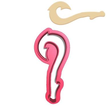 Imagem de Cortador Pasta Doce Impresso Desenho Mar Aventuras Moana Anzol Mágico 