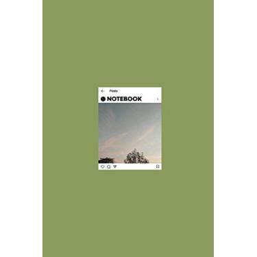 Imagem de Notebook: lined Journal- Instagram Design - Large (6 x 9 inches) - 101 Pages –Olive Green: Composition Book Perfect bound, Soft Cover - Minimal style