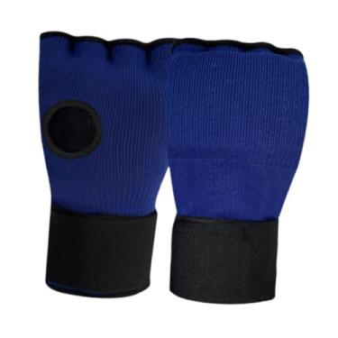 Imagem de Vaveren a mão de boxe envolve luvas internas sob a proteção das luvas com alça de pulso longa para esportes de treinamento de perfuração de karate sparring, Azul