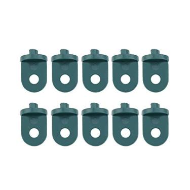 Imagem de Gancho de Plástico para Estufa, 50 Peças, Gancho de Planta, Clipes de Suspensão Duráveis ​​para Videiras, Cestas, Potes, Estufas (Verde)