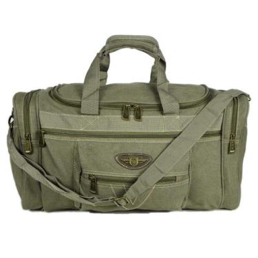 Imagem de Bolsa de Viagem Lona Reforçada 50l KvnJA7011-21 - Keuven, Verde