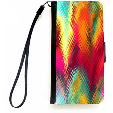 Imagem de Rikki Knight Capa tipo carteira gaussiana abstrata tropical com aba magnética para Apple iPhone 5c