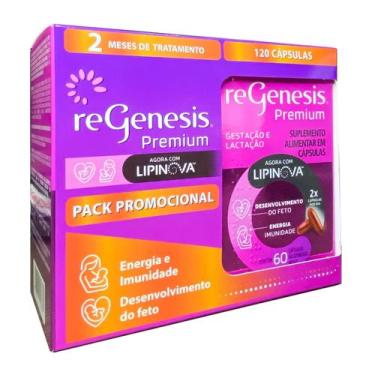 Imagem de Regenesis Premium Lipnova 120 Capsulas Vitamina para Gestantes - EXELT