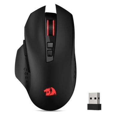 Imagem de Mouse Gamer Redragon M656 Gainer Sem Fio - Preto, Preto