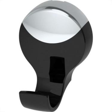 Imagem de Acessorio Wc Herc Lavello Cabide Simples Preto/Cromado 4052