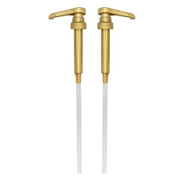 Imagem de Bomba de xarope de café premium (pacote com 2) para frascos de 750 ml ou 1 litro – 7,5 g por bomba – serve para dosador Torani, Monin (apenas plástico de 1 litro), Skinny, Starbucks, Davinci, Xarope de café etc