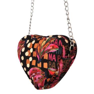 Imagem de Bolsa Coraçao Feminina Transversal De Corrente De Lado E Ombro De Luxo