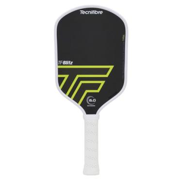 Imagem de Tecnifibre Raquete de pickleball TF-Blitz de 15 mm com núcleo de polipropileno favo de mel e face de composto bruto (projetada e fabricada pela SixZero)