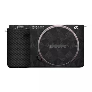 Imagem de Adesivo de capa de câmera para Sony ZV-E10 Película protetora antiarranhões Decoração (Triângulo Preto)