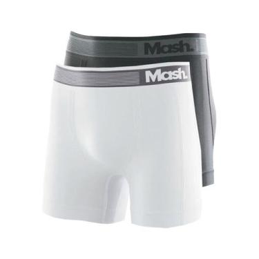 Imagem de Kit com 2 Cuecas Boxer Mash 710.01 Colorido, Cinza, GG