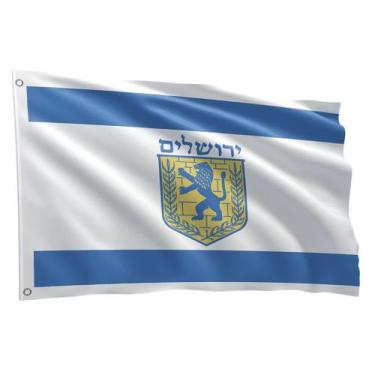 Imagem de Bandeira De Jerusalém Grande 1,50 X 0,90 M - Fadrix
