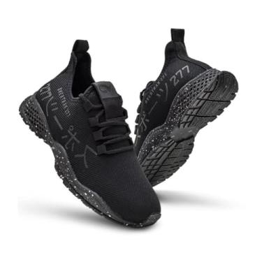 Imagem de Tênis Masculino Esportivo Sport Para Academia Leve Caminhada Original (Preto/Preto, BR, Adulto, Numérico, P, 39)