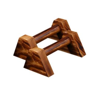 Imagem de menolana 2x Wood Push Up Bom Push Up Mandels, Anti Slip Grip, Paraletas de barra de mão para esportes Calisthenics Indoor Outdoor, M