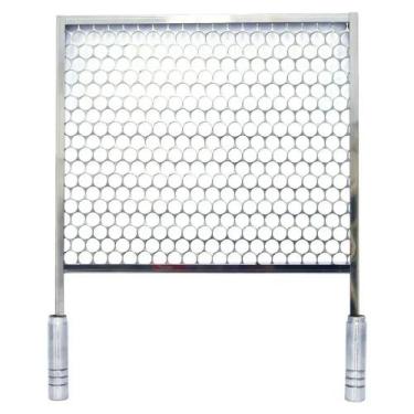 Imagem de Grelha tela inox cabo em aço inox Lobo Churrasqueiras