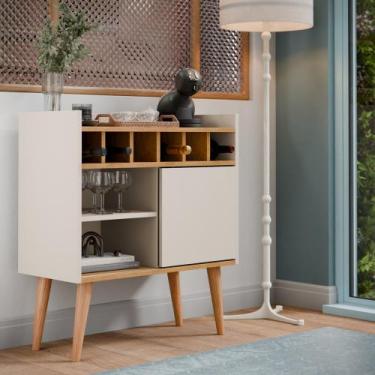 Imagem de Aparador Com Porta Buffet Cantinho do Café Pés Palito Várias Cores - L