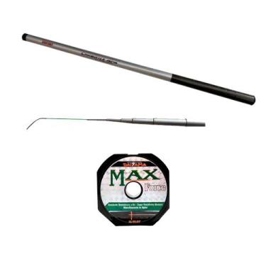 Imagem de Kit Vara Carbonix 3,0m Tilápia/Pacu + Linha Max 0,29mm 100m - Dispropi