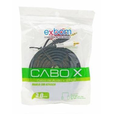Imagem de Cabo rca (2) m x p2s macho (3,00 mts) exbom