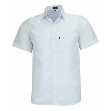 Imagem de Camisa Manga Curta Lbl Comfort Com Bolso Não Amassa 3028, Branco, 6