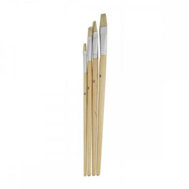 Imagem de Pincel Artistico Chato Western Com 4Pecas 2571