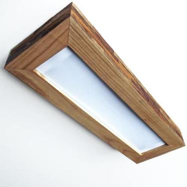 Imagem de Luminária Lustre Pendente Rústico Madeira Led Lustre 40w - ECO.START