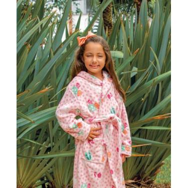 Imagem de Roupão Infantil Microfibra Felpudo Com Capuz - Meninos & Meninas - Sof