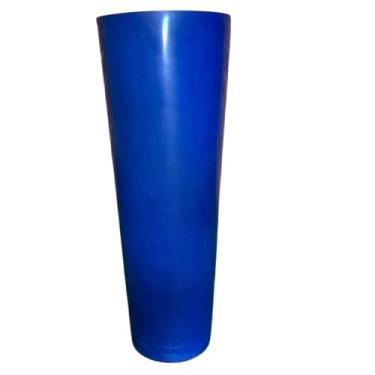 Imagem de Vaso De Planta Grande Coluna Ibiza Decorativo Luxo Moderno (azul liso)