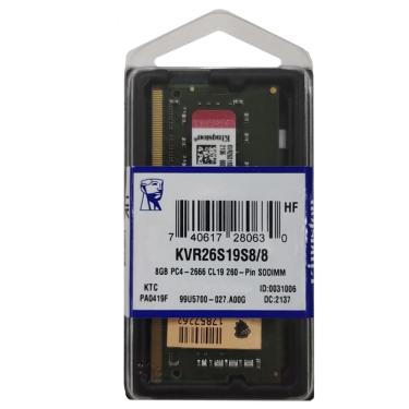 Imagem de Memória 8gb Kingston Para Notebook Ddr4 Pc4-2666mhz pc4 m84