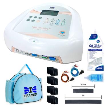 Imagem de Neurodyn ii tens, fes, Corrente Russa + 1kg Gel + 16 eletrodos-Ibramed