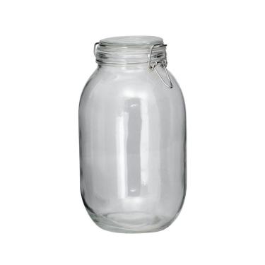 Imagem de Pote De Vidro Hermético Tampa 3,1l Com Vedação Conserva