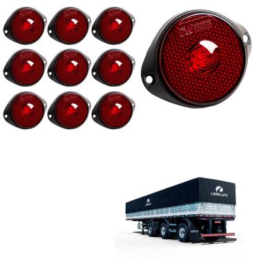 Imagem de 10 Lanterna Frontal Librelato LED Rubi 65mm c Sup. - Conect