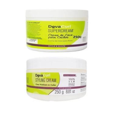 Imagem de Kit Deva Curl Styling Cream Creme para Cachos 250gr + Deva Curl SuperC