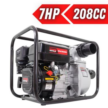 Imagem de Motobomba Kawashima GW300B à Gasolina 3Pol 7HP Autoescorvante Partida Manual Para Água...