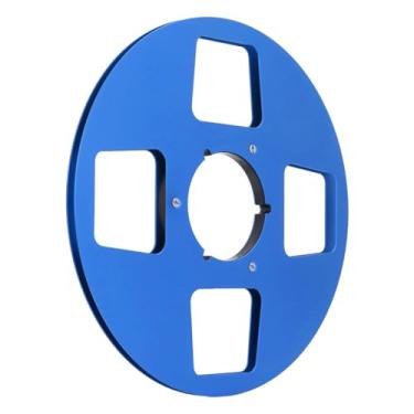Imagem de Carretel de Abertura de Liga de Alumínio Com 4 Furos, Carretel de Captação de Som 1/4 10.5 Unidades, Carretel de Fita Vazio para Carretel para Carretel Reprodutor de Fita (Azul)