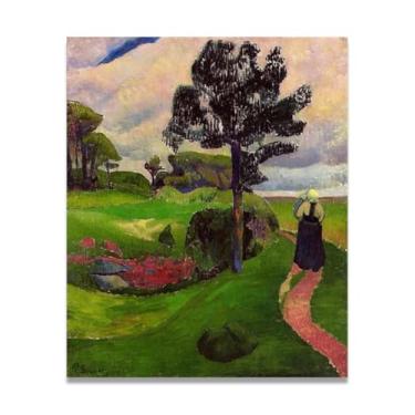 Imagem de Impressão em tela abstrata mãe e filho arte de parede famosas pinturas a óleo reprodução arte paisagem imagem para sala de estar decoração de casa 80 x 96 cm