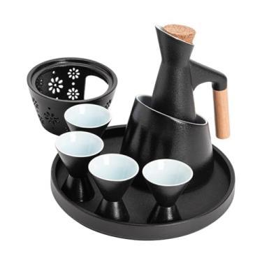 Imagem de WeiLaiKeQi Conjunto de saquê de cerâmica Cerâmica Japanese SAK