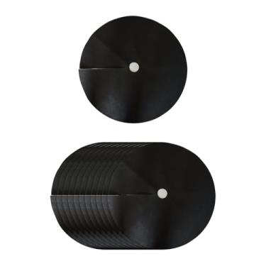 Imagem de ＡＷＨＡＯ Guardas de árvore de anel coberta de árvore 12x, mato de mato tampa de disco de planta de mato pesado maconha de tecido de barreira de barreira para, Diâmetro 52 Cm