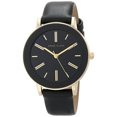 Imagem de Anne Klein Relógio feminino com pulseira, Preto/dourado, AK/3818GPBK