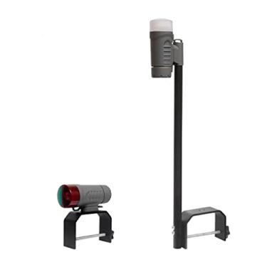 Imagem de Sebnux Bateria portátil para barco com arco e popa, bateria portátil para navegação de barco elétrico para pontão e barco pequeno (cinza)